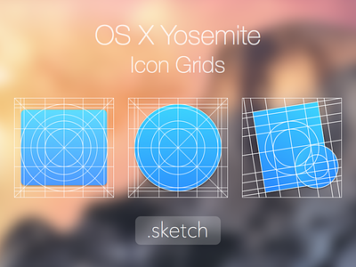 macOS Icon Layout Grid (.sketch) icon grid icons mac osx sketch template yosemite