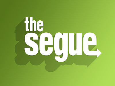 The Segue / Early Logo Mockup logos long shadow podcast tech the segue