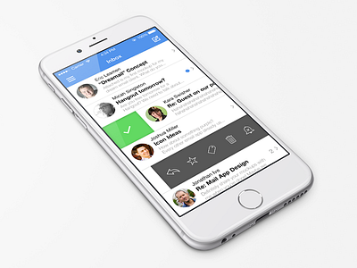 "Dreamail" 1.0 (Concept) app client concept email iphone mail messaging mockup sparrow ui
