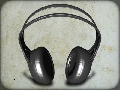 Headphones 3d icon