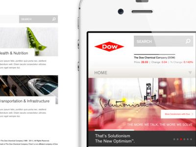 Dow.com redesign