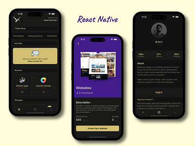 vravenz mobile application design