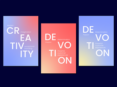 Brandly's Values branding branding values creative typography creativity design flat graphic design social media typography vector
