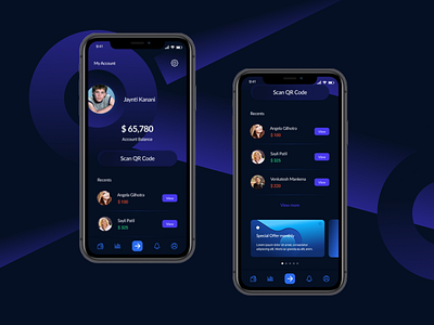 Pay app- Dark theme