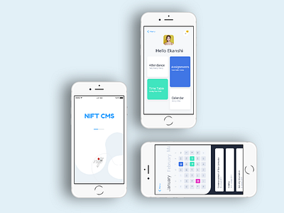 cms app design (NIFT CMS) ui ux