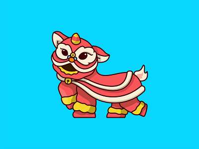 Lion Dance Illustrations branding chinese chinese new year design graphic design illustration illustrations illustrt lion dance logo mascot new year tiger