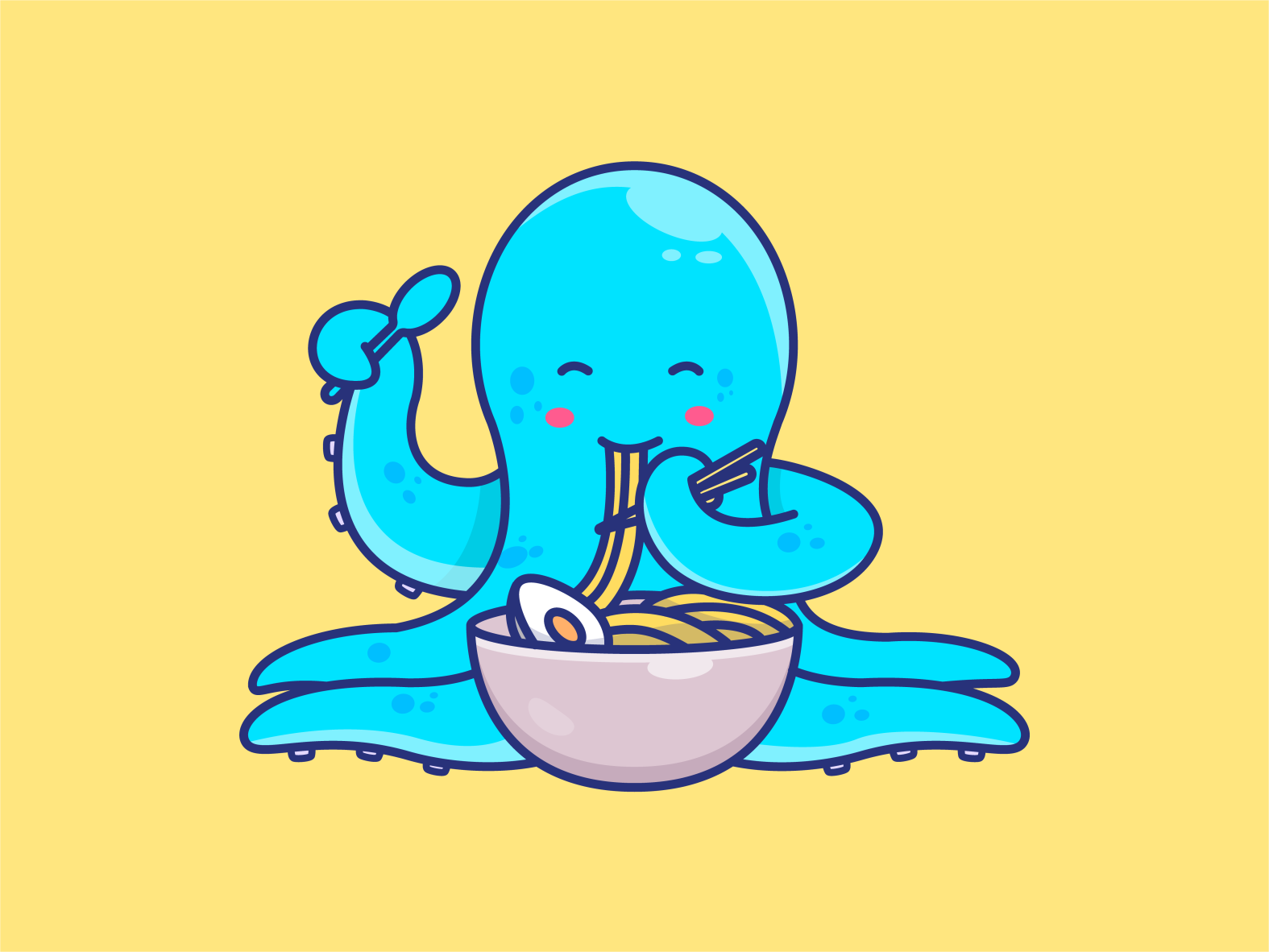 It's Ramen Time By Pillow Leaf On Dribbble