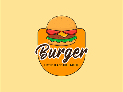 Burger - Badge Logo Concept badge logo branding burger graphic design hamburger illustration illustrations logo retro vintage