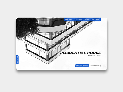 'Residential House Concept' adobe photoshop architecture design interface ui web webdesign website website concept