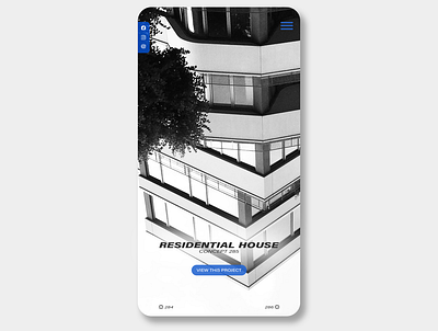 'Residential House Concept' - App design/version adobe photoshop app app concept app design architecture design interface ui web webdesign website