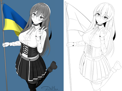 Demo-chan design anime design illustration manga original original art originalcharater raster