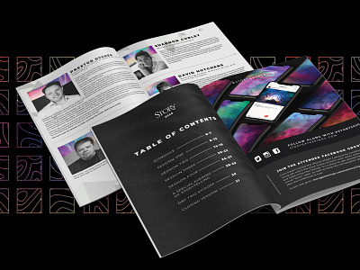STORY 20' Conference Brochure 3d 4d branding campaign conference design editorial gradients illustration