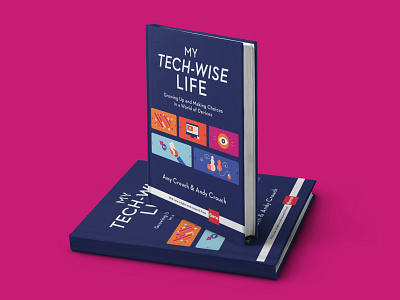 My Tech Wise Life Cover Design colorful data design illustration report research tech