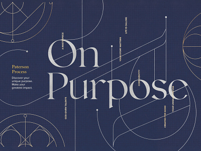 Paterson's On Purpose Key Art branding campaign design key art life plan lifeplan ligature purpose typography