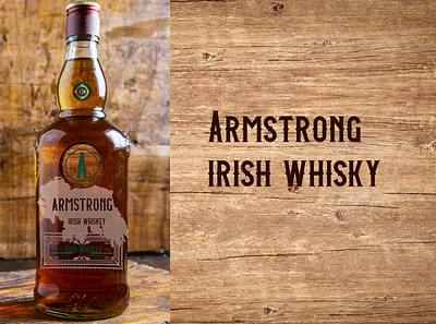 Irish whiskey bottle branding alchohol bottle branding design logo whiskey