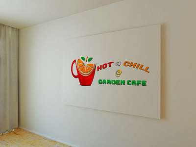 Hot & Chill Coffee shop logo - Garden cafe