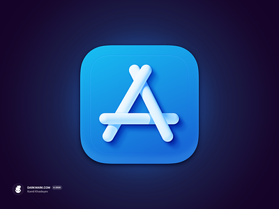The App Store Icon (macOS Big Sur) 3d big sur icon macos madeinaffinity wwdc