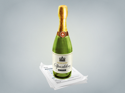 Champagne bottle for Sparklingapp bottle champagne glass