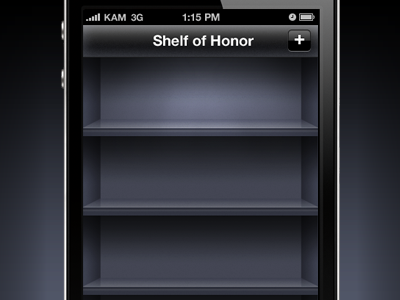 Shelves gui iphone shelf shelves