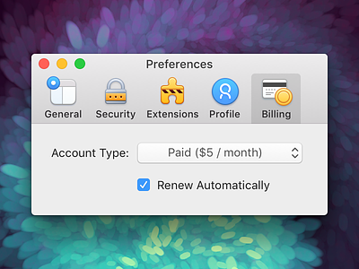 Preferences (macOS Toolbar Icons)