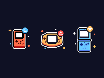 Handheld Icons gameboy icon vector