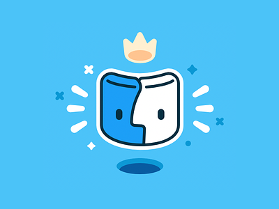 The King character icon illustration mac madeinaffinity vector