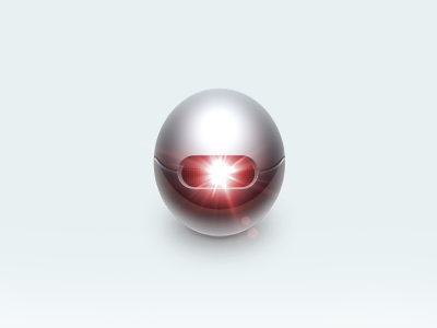 Metal Egg thing ball bomb cold egg flare icon metall red