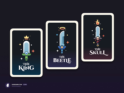 RPG Swords Cards cards dndarmory game art illustration madeinaffinity tabletop