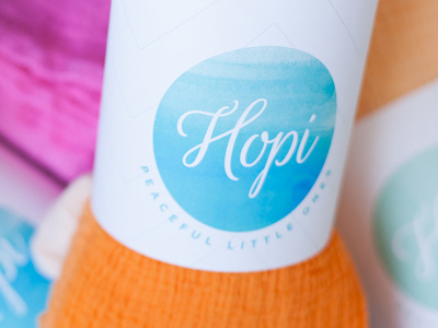 Hopi Blankets - Peaceful Little Ones blankets bright clean cursive dyed easy handmade homemade identity logo script