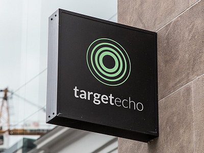 TargetEcho Logo Sign branding circles identity logo outdoor rings sign signage target