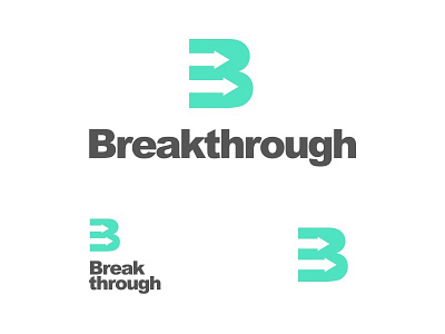 Breakthrough Logo arial arrow b breakthrough capital helvetica stacked symbol teal