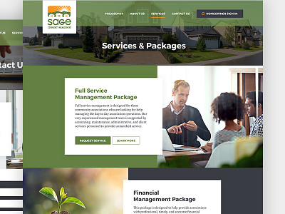 Sage Community Management (Services & Packages Page)