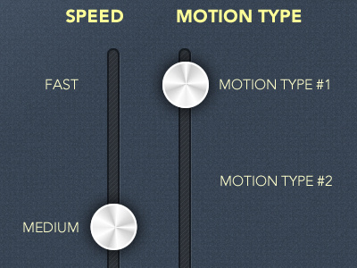 iPad App Sliders sliders ui