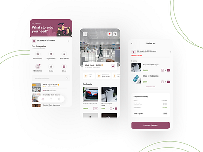 Delivery Service App (Preview)  - UI Mobile Design