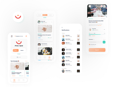 Mauapa - Campaign App UI Kit Mobile (Preview) branding community design figma humanity mobile app project social ui ui design uiux