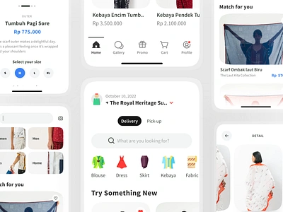 Sejauh - Mobile App Design🍃 batik clothing concept e commerce ecommerce app fashion fashion app fashion brand ios mobile mobile app online store outfit sejauh shopping shopping app store ui wardrobe woman