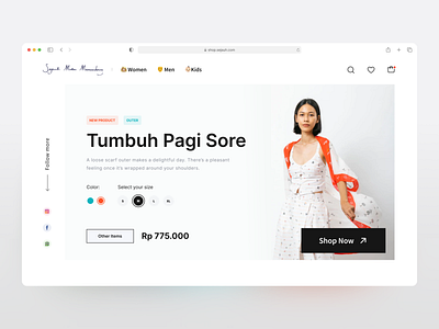 Sejauh - Fashion Website Design