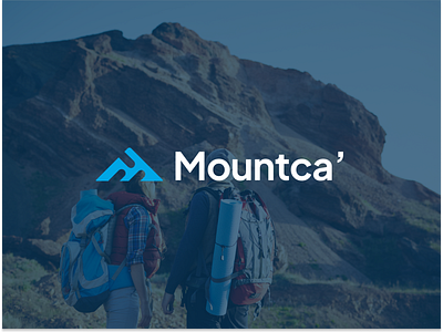 Mountca' Logo - Travel Agency for Hiking⛺️ agency brand identity branding branding logo camping company hiking logo logo design minimalist logo modern logo mountain travel travel agency travel logo trip