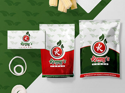 kenny foods branding logo