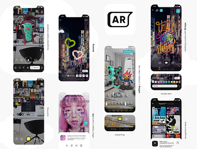Augmented Reality iOS App activities app application ar augmented design figmadesign ios mobile ui ux
