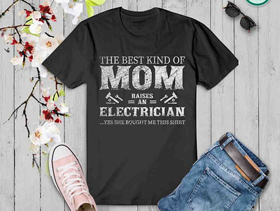 Mothers Day Typography T-shirt Design. ( The Best Kind Of Mom ) branding custom design custom tshirt design design graphic design graphic t shirt illustration logo merchitems mom mom poster mother mothers day mothers day typography rukonahmed ui vector vector art vintage mom typo