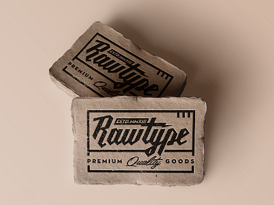 Rawtype clothes creative label logo rawtype slogan typography vietnam