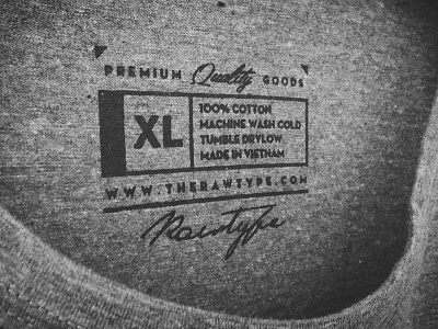 Rawtype T-Shirt Label