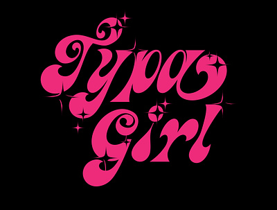 TYPA GIRL blackpink design handwriting illustration rawtype retro type typography vietnam