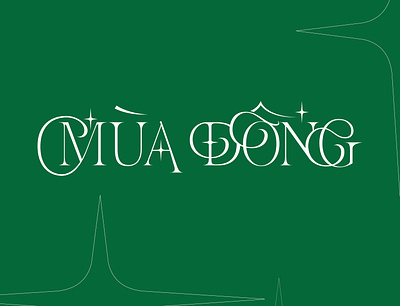MÙA ĐÔNG design handmade handwriting hanoi illustration logo rawtype type typography vietnam