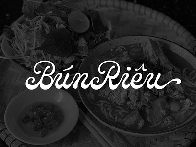 BÚN RIÊU design handmade handwriting hanoi illustration logo rawtype type typography vietnam