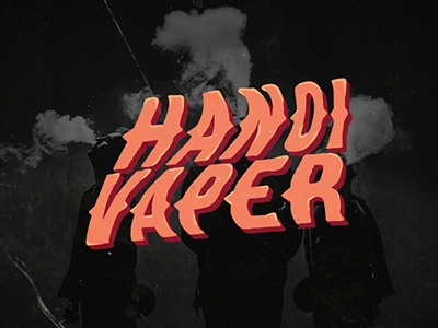 Hanoi Vaper handwriting hanoi smoke typography vape