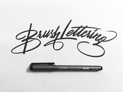 Brush Lettering brush copic handwriting lettering type typography
