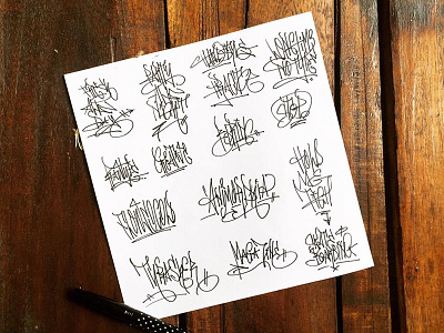Handstyle Practice graffiti handmade handstyle handwriting hanoi rawtype tag type typography vietnam