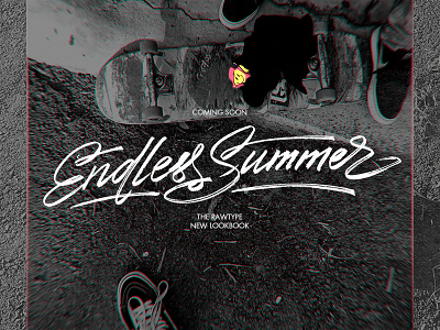 Endless Summer graffiti handmade handstyle handwriting hanoi marble monoline rawtype tag type typography vietnam